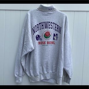 1996 Rose Bowl Northwestern University crewneck